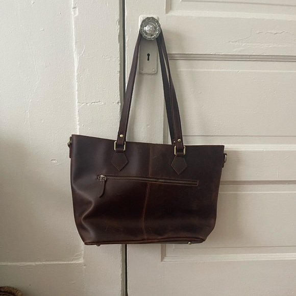 S-Zone distressed leather tote - NWOT - never worn! - Picture 8 of 14